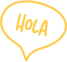 Hola Speech Bubble